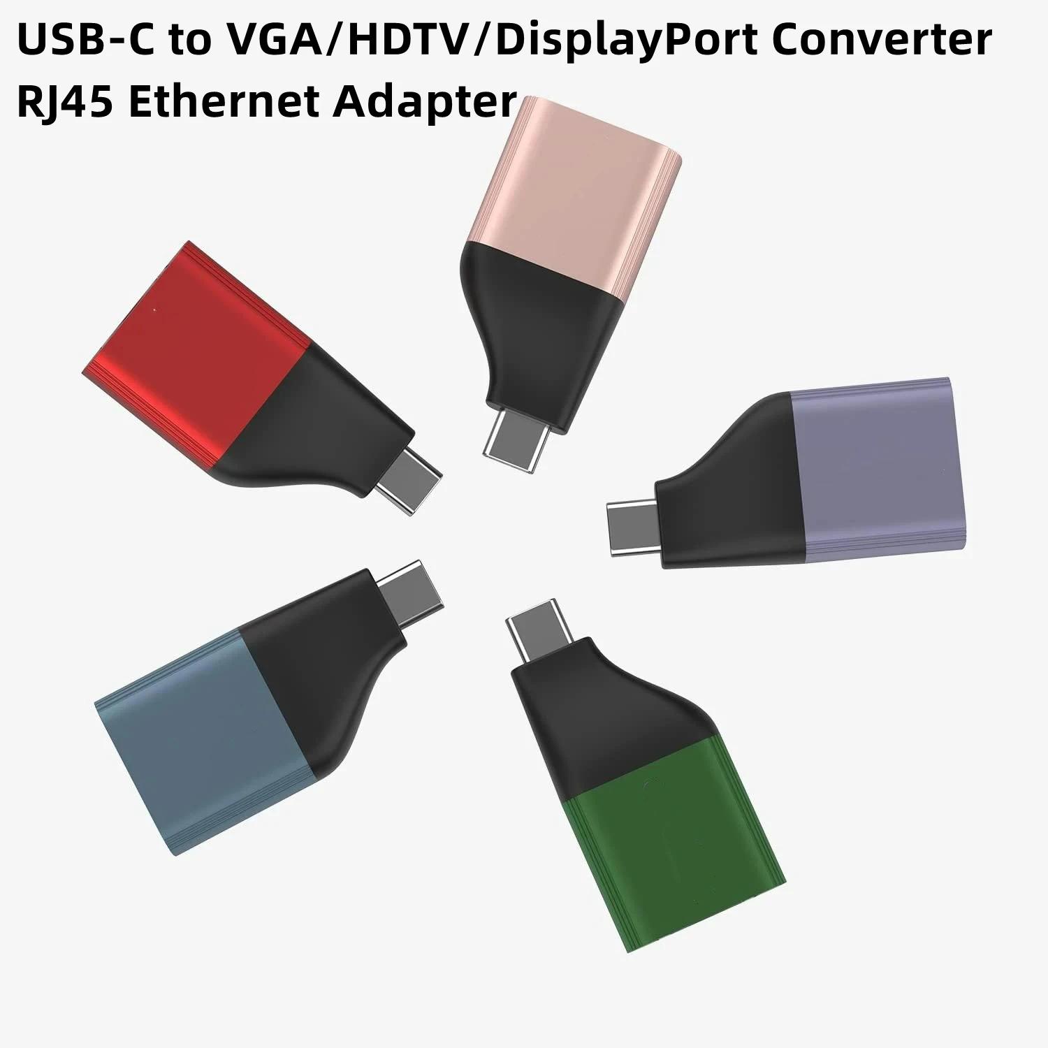 ƺ  Ʈ ÷̿ USB C ̴ , Ʈ 3, CŸ, RJ45, VGA, 8K60Hz, DP, 4K UHD ̺ , 1000Mbps